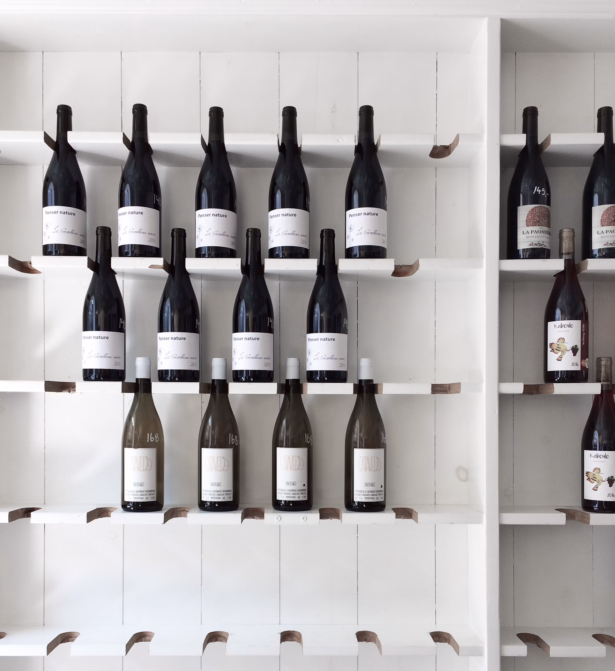 Wine bottles background